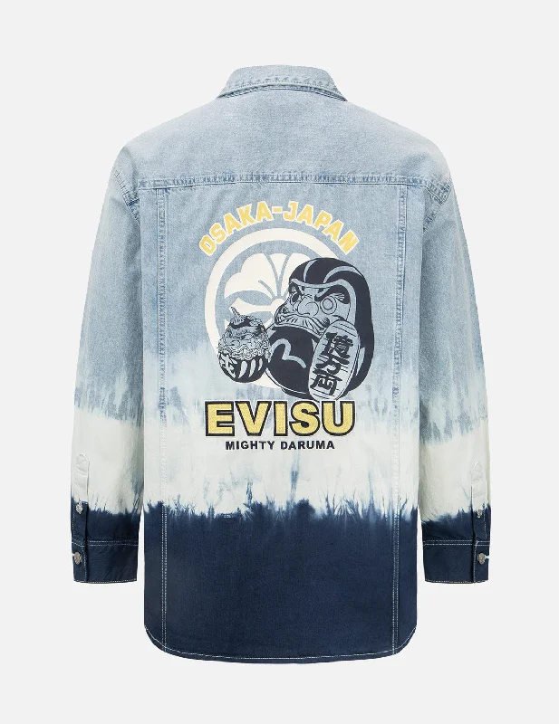 Tie-dye Denim Shirt Jacket Ribbed Jacket Pleated Jacket Ruffled Jacket