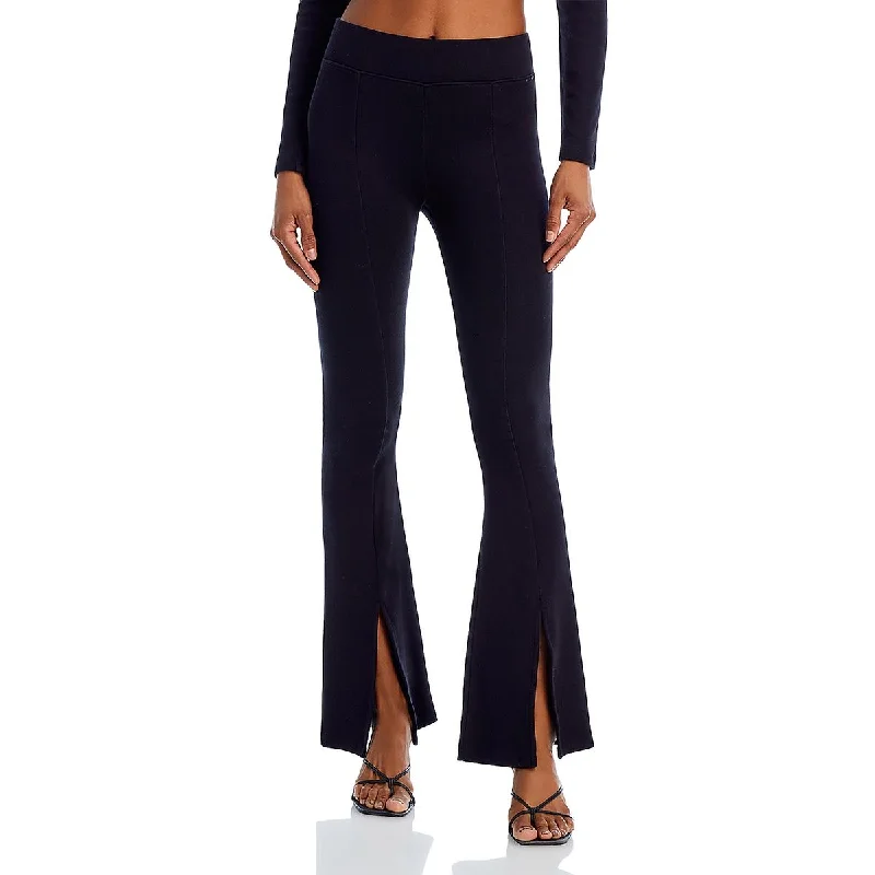 AG Adriano Goldschmied Womens High Rise Slit Flared Pants Wide-Legged Palazzos