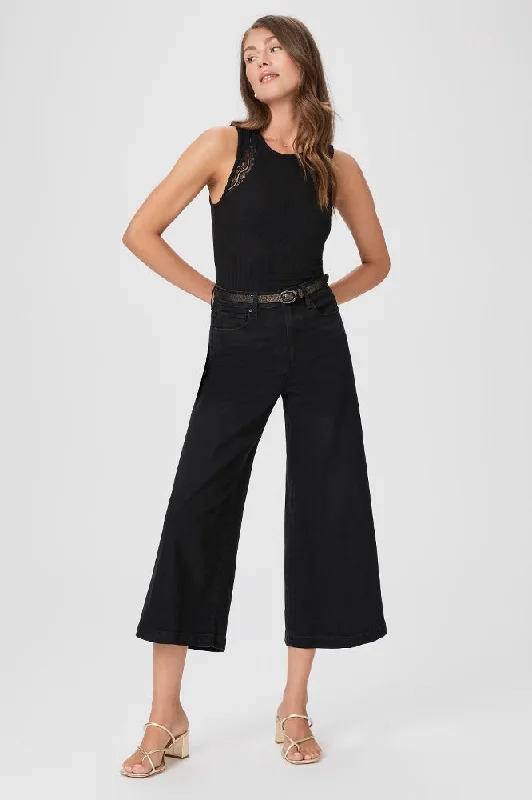 Paige Frankie Denim Pants in Black Caviar Fashionable Work Pants