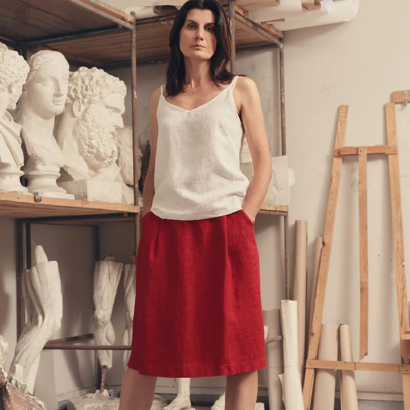 Lava Falls Linen Tulip Skirt chiffon skirt delicate