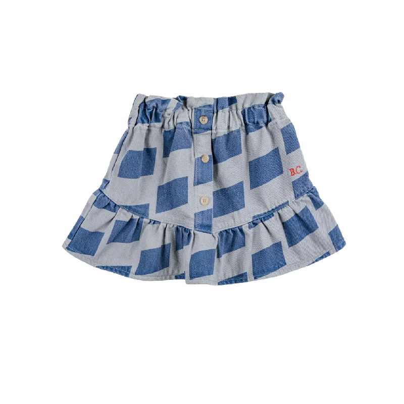 Checker All Over Woven Skirt maxi skirt elegant