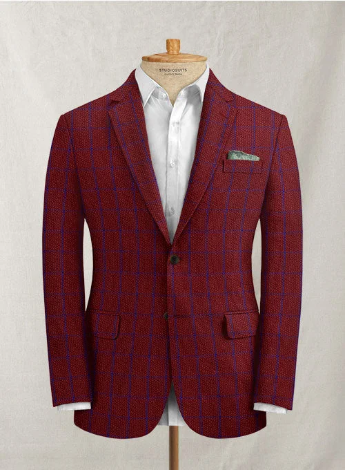 Solbiati Wine Checks Seersucker Jacket Appliqued Jacket Beaded Jacket Sequined Jacket Solbiati Wine Checks Seersucker Jacket Appliqued Jacket Beaded Jacket Sequined Jacket