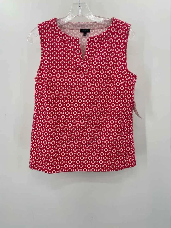 Pre-Owned Talbots Red Size Medium Tank Top white tank top