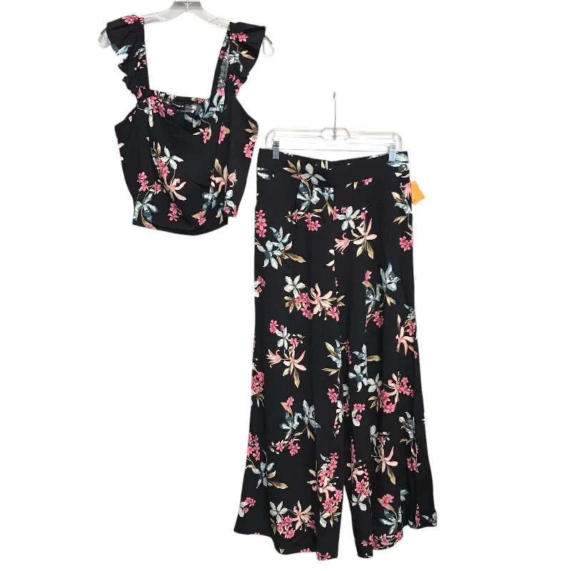 Pants Set 2Pc By Torrid In Floral Print, Size:M Comfortable Cargo Pants