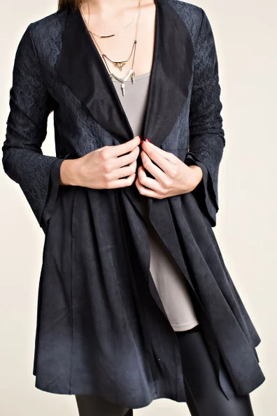 Women's Vocal Cardigan #IM0876J Herringbone Houndstooth Plaid