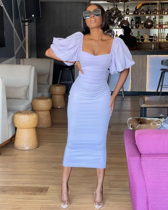 Sexy Purple Puff sleeves Party Dress,Purple Cocktail Dress cc844 Tunics Trendy modern Sexy Purple Puff sleeves Party Dress,Purple Cocktail Dress cc844 Tunics Trendy modern