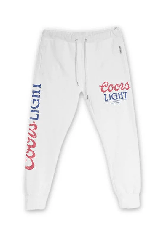 The Laundry Room Coors Light 1980 Stirrup Pants in White Formal Dress Pants