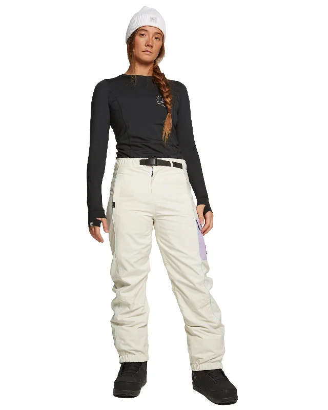 SHE RIPZ PANT - SNOW WHITE Classic Cropped Pants