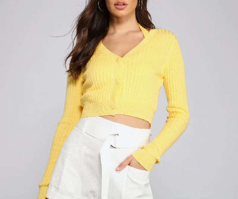 Knit Happens Crop Knit Cardigan Jersey Fabric Tulle Fabric Batik Fabric
