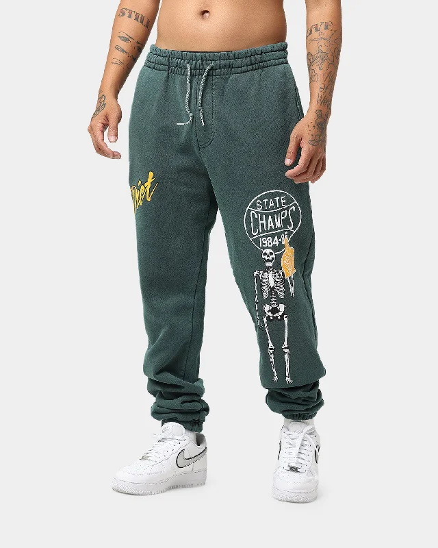 Diet Starts Monday State Champs Sweat Pants Green Comfy Athletic Pants