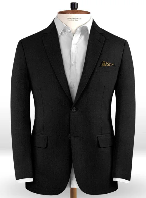 Reda Black Pure Wool Jacket Mesh Jacket Canvas Jacket Denim Jacket