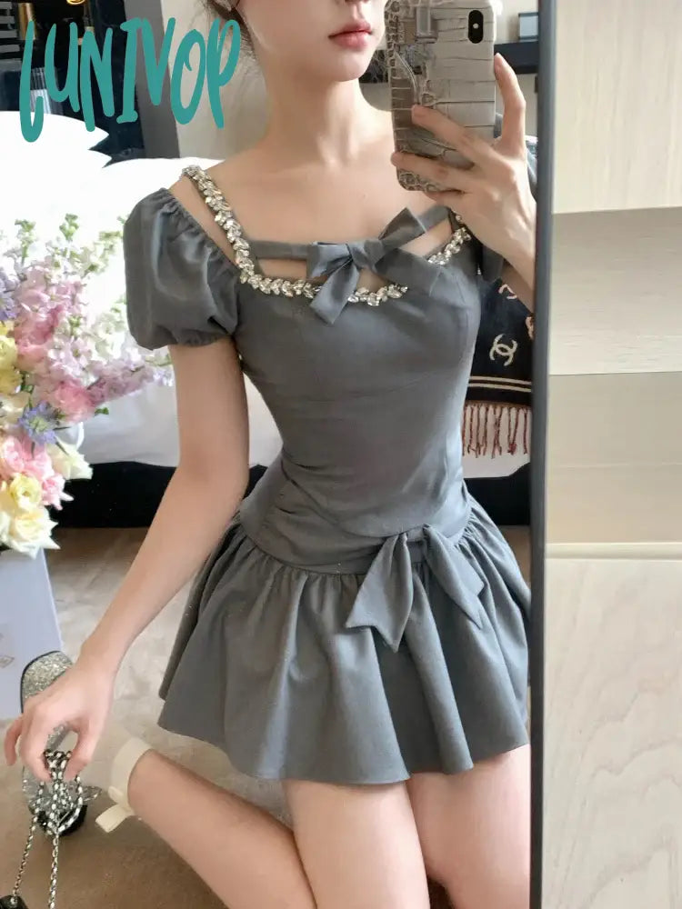 Lunivop Korean Fashion Kawaii Two Piece Set Women Vintage Elegant Party Mini Skirt Set Female Bow Designer Princess Skirt Suit New boho skirt vibe Lunivop Korean Fashion Kawaii Two Piece Set Women Vintage Elegant Party Mini Skirt Set Female Bow Designer Princess Skirt Suit New boho skirt vibe