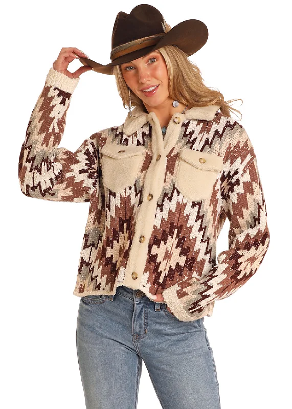 Women's Rock & Roll Cowgirl Sweater Cardigan #BW32T05275 Casual Formal Business