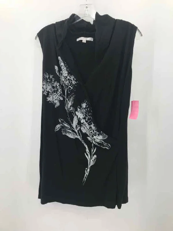 Pre-Owned Karen Kane Black Size XL Tank Top one shoulder tank