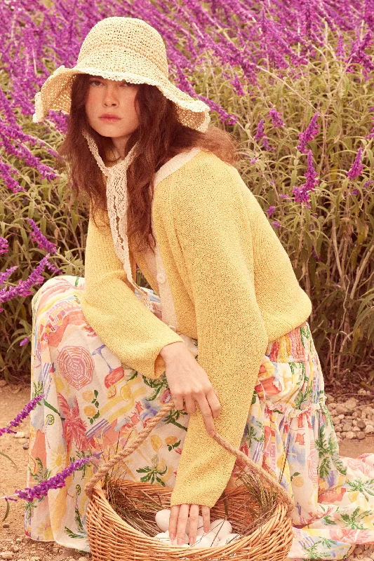 Meant to Be Contrast Knit Cropped Cardigan Chenille Fabric Brocade Fabric Lace Fabric Meant to Be Contrast Knit Cropped Cardigan Chenille Fabric Brocade Fabric Lace Fabric