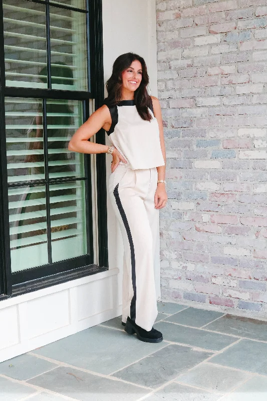 Cecilia Pants Stylish Elastic Waist Pants