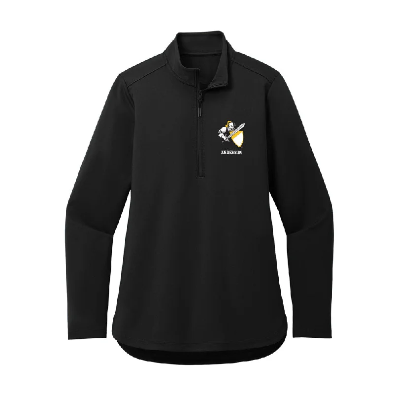 PLU - NCAA Women's Rowing : Maddie Anderson - Women's Premium Quarter Zip Jacket Front Pockets Side Pockets Patch Pockets PLU - NCAA Women's Rowing : Maddie Anderson - Women's Premium Quarter Zip Jacket Front Pockets Side Pockets Patch Pockets