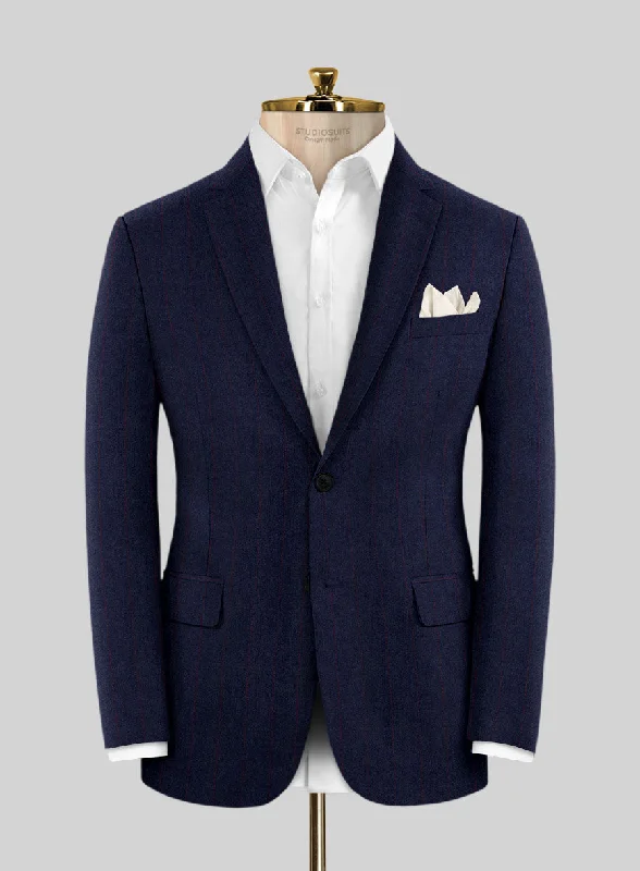 Caccioppoli Utoroa Blue Wool Jacket Satin Jacket Silk Jacket Chiffon Jacket