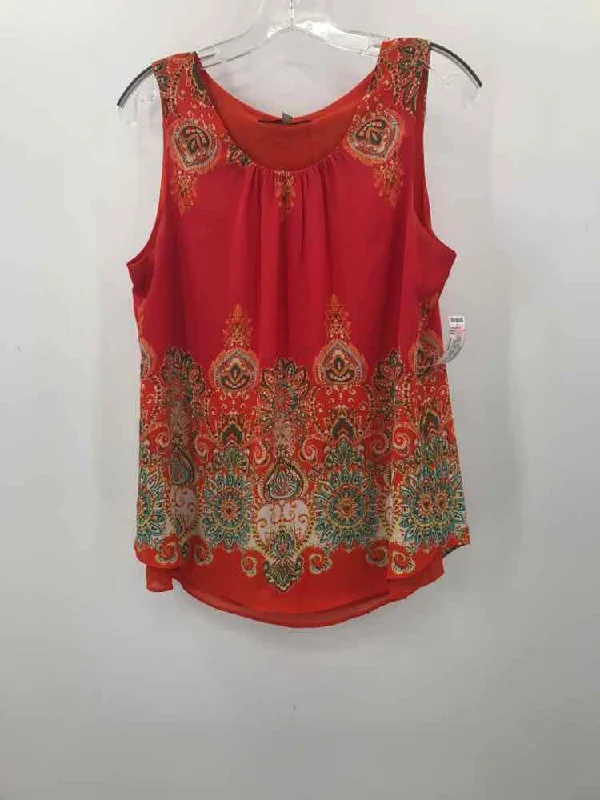Pre-Owned Rose + Olive Orange Size Medium Tank Top cropped tank top