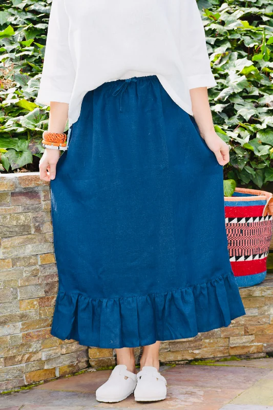 Linen Skirt Betty vintage skirt charm
