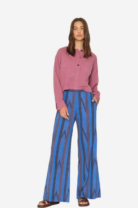 Xirena Pippen Pant Electric Blue Relaxed Fit Trousers