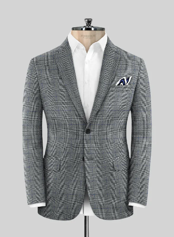 Caccioppoli Alnar Glen Gray Wool Jacket V-Neck Jacket Boat Neck Jacket Square Neck Jacket Caccioppoli Alnar Glen Gray Wool Jacket V-Neck Jacket Boat Neck Jacket Square Neck Jacket