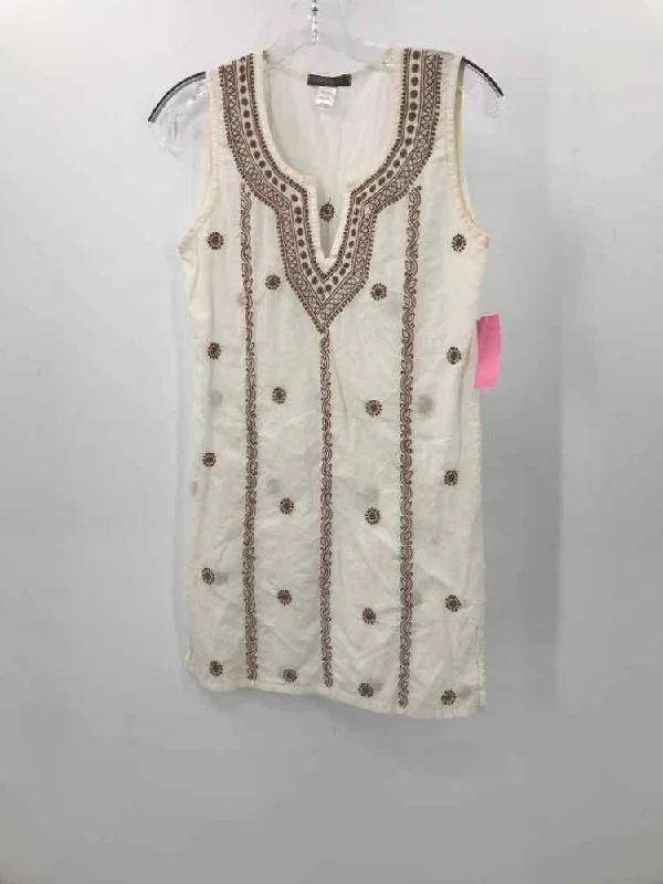Pre-Owned Subltle Luxury White Size XS/S Cotton Tunic Tank Top white tank top