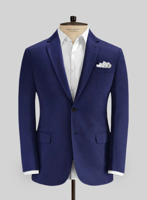 Loro Piana Indigo Blue Cotton Jacket Notch Collar Jacket Peter Pan Collar Jacket Cowl Neck Jacket Loro Piana Indigo Blue Cotton Jacket Notch Collar Jacket Peter Pan Collar Jacket Cowl Neck Jacket