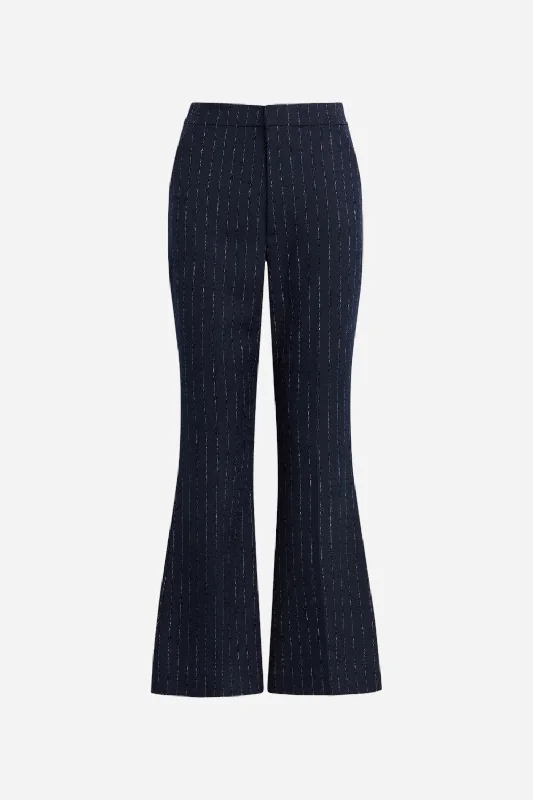 Favorite Daughter The Phoebe Pant Navy Pinstripe Relaxed Casual Leggings