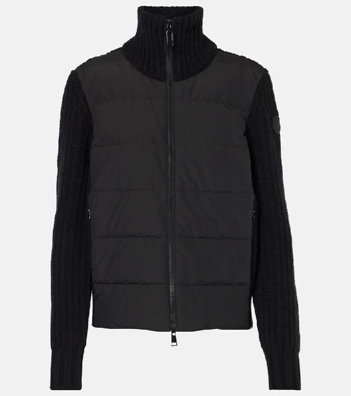 Moncler Wool and cashmere down-paneled cardigan Rayon Fabric Velvet Fabric Corduroy Fabric Moncler Wool and cashmere down-paneled cardigan Rayon Fabric Velvet Fabric Corduroy Fabric