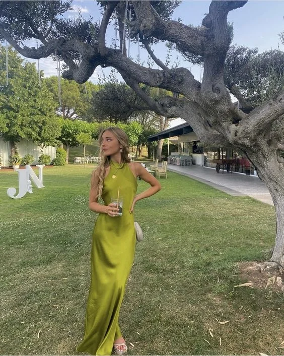 Sexy Halter Long Prom Dress Green Evening Gown Party Dress cc1411 Tunics Mesh breathable Sexy Halter Long Prom Dress Green Evening Gown Party Dress cc1411 Tunics Mesh breathable