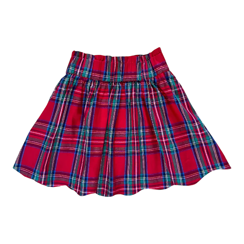 Seabrook Island Skirt 2.0- Tybee Tartan Plaid high slit skirt