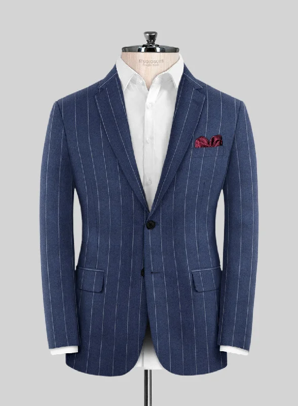 Caccioppoli Nuoa Blue Wool Jacket Mesh Jacket Canvas Jacket Denim Jacket