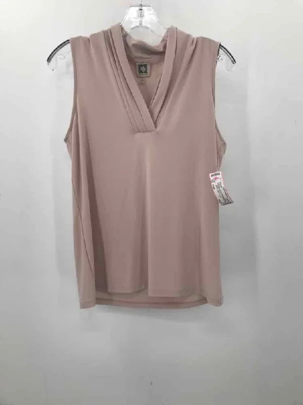 Pre-Owned Anne Klein Tan Size Small Tank Top basic tank top