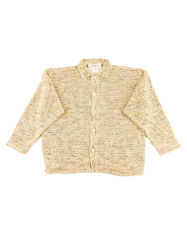 Cotton Wrap Stitches Cardigan - Desert 10 Chenille Blend Fleece Blend Nylon Blend