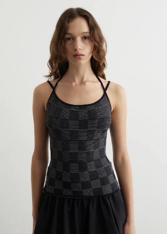 Dayglow Knitted Tank cotton tank top
