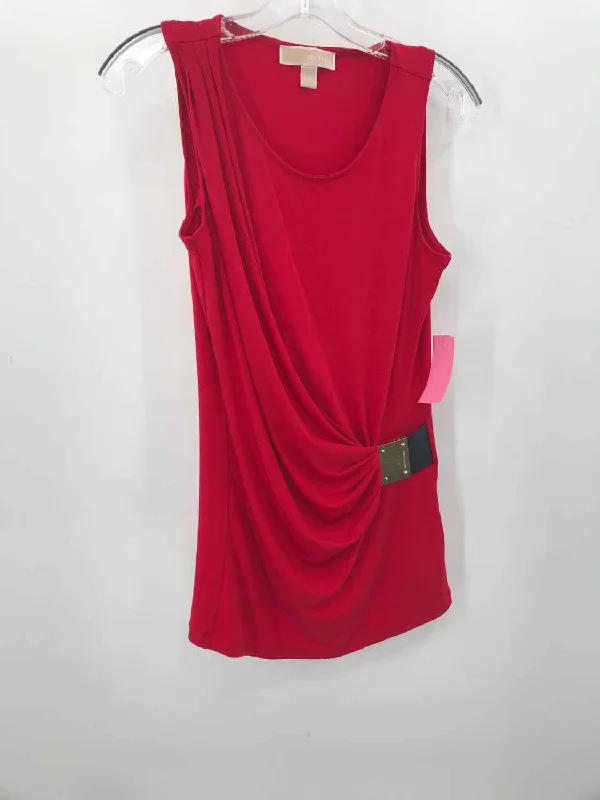 Pre-Owned Michael Kors Red Size XS Tank Top strappy tank top
