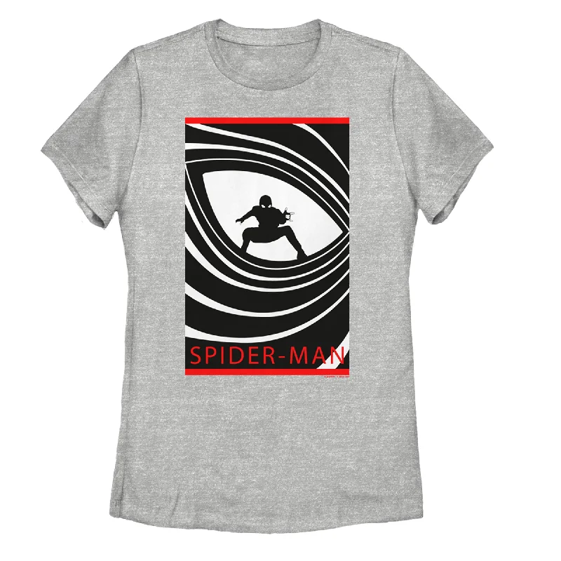 Women's Marvel Spider-Man: Far From Home Eye Swirl T-Shirt-- Modern Contemporary Chic Women's Marvel Spider-Man: Far From Home Eye Swirl T-Shirt-- Modern Contemporary Chic