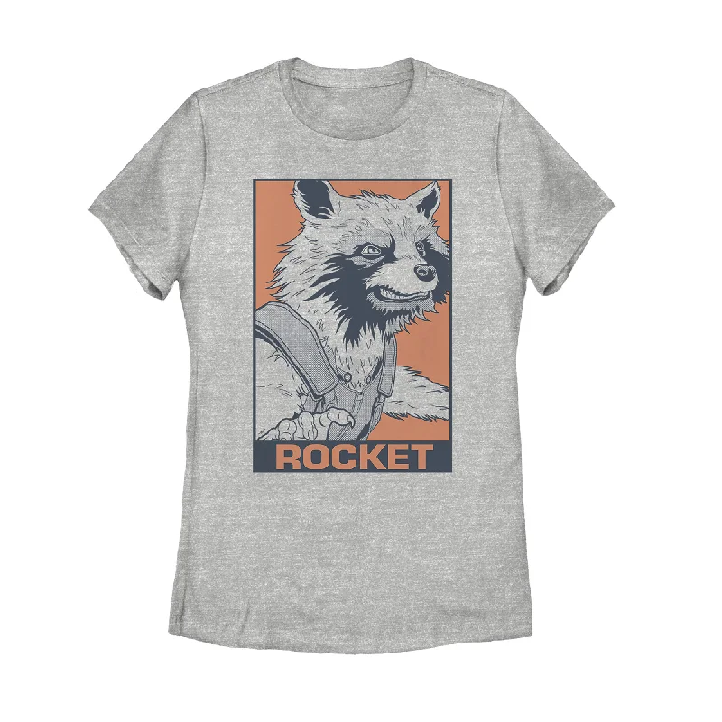 Women's Marvel Avengers: Endgame Rocket Ready T-Shirt-- Spandex Blend Rayon Blend Denim Blend Women's Marvel Avengers: Endgame Rocket Ready T-Shirt-- Spandex Blend Rayon Blend Denim Blend