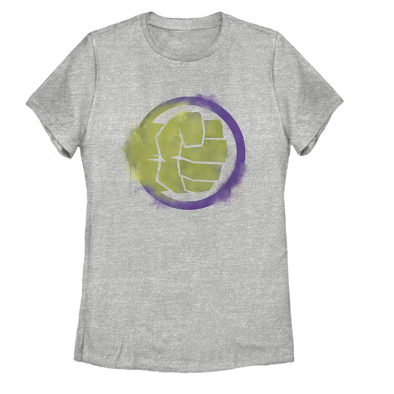 Women's Marvel Avengers: Endgame Smudged Hulk T-Shirt-- Mesh Blend Leather Blend Suede Blend Women's Marvel Avengers: Endgame Smudged Hulk T-Shirt-- Mesh Blend Leather Blend Suede Blend
