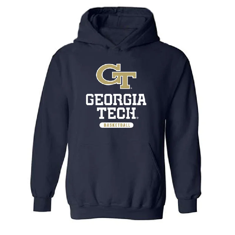 Georgia Tech - NCAA Women's Basketball : Gabbie Grooms - Classic Shersey Hooded Sweatshirt Hoodie with Velcro Closure Adjustable Secure Georgia Tech - NCAA Women's Basketball : Gabbie Grooms - Classic Shersey Hooded Sweatshirt Hoodie with Velcro Closure Adjustable Secure
