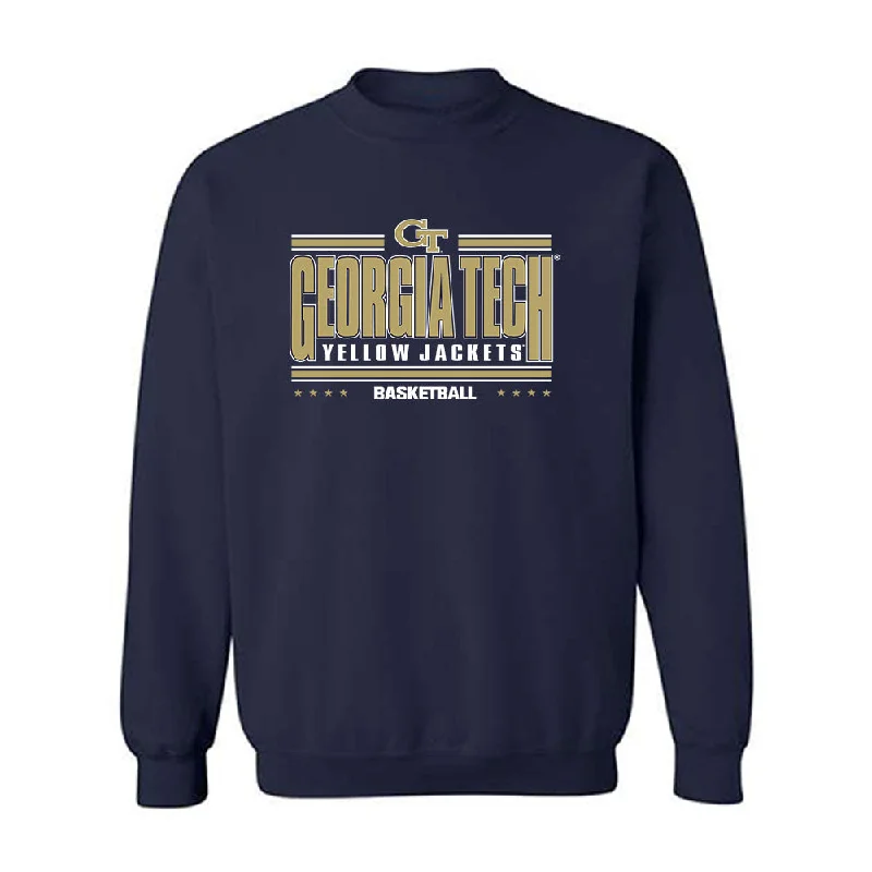 Georgia Tech - NCAA Women's Basketball : Gabbie Grooms - Classic Shersey Crewneck Sweatshirt Hoodie with Slit Hem Functional Movement Georgia Tech - NCAA Women's Basketball : Gabbie Grooms - Classic Shersey Crewneck Sweatshirt Hoodie with Slit Hem Functional Movement