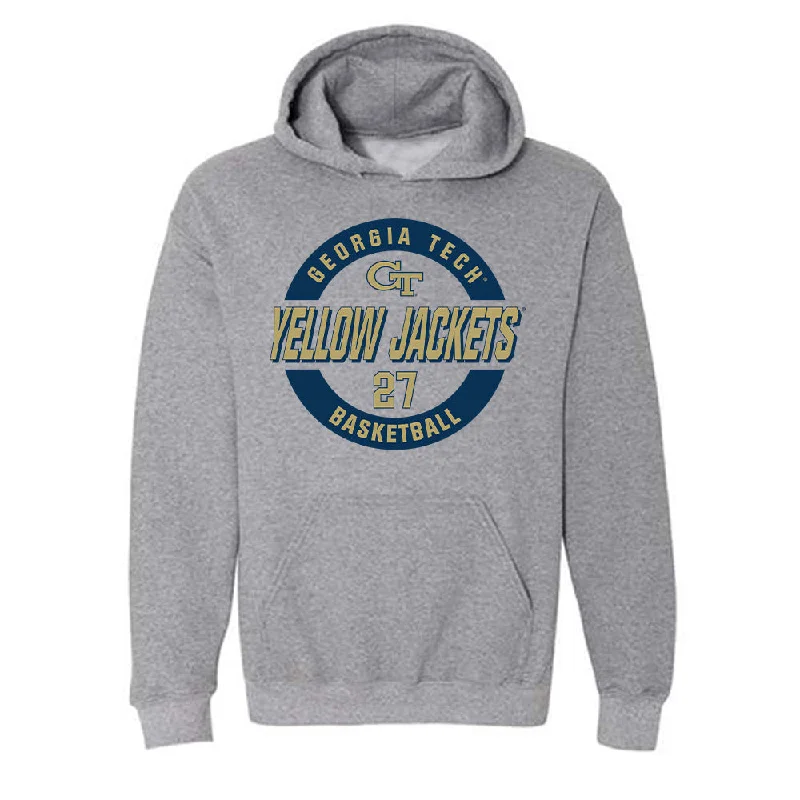 Georgia Tech - NCAA Women's Basketball : Gabbie Grooms - Classic Fashion Shersey Hooded Sweatshirt Hoodie with Elastic Waist Stretchable Comfortable Georgia Tech - NCAA Women's Basketball : Gabbie Grooms - Classic Fashion Shersey Hooded Sweatshirt Hoodie with Elastic Waist Stretchable Comfortable