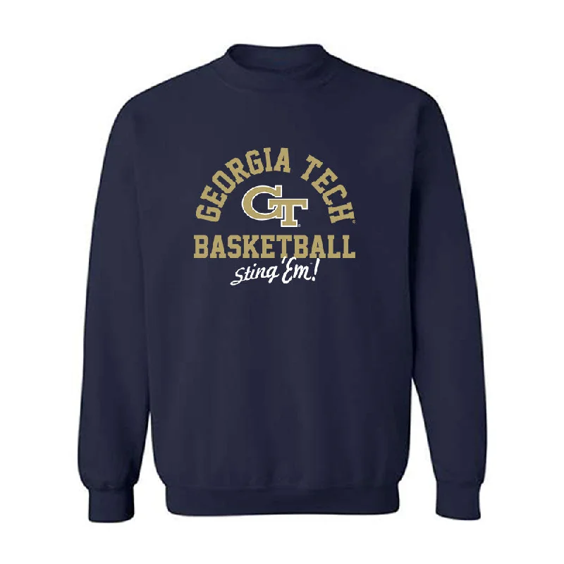 Georgia Tech - NCAA Women's Basketball : Gabbie Grooms - Classic Shersey Crewneck Sweatshirt Hoodie with High-Low Hem Asymmetrical Trendy Georgia Tech - NCAA Women's Basketball : Gabbie Grooms - Classic Shersey Crewneck Sweatshirt Hoodie with High-Low Hem Asymmetrical Trendy