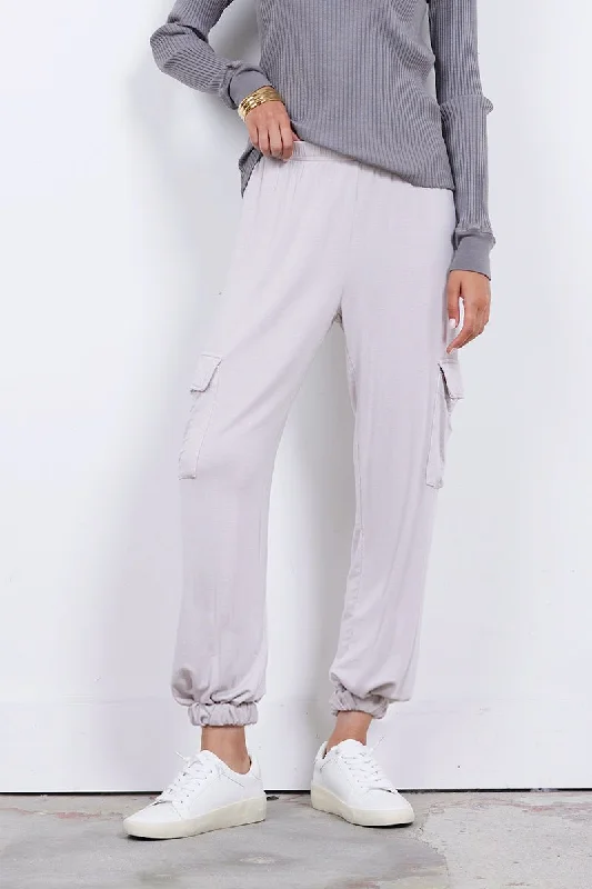 FINAL SALE - PARACHUTE CARGO PANT Cozy Full-Length Pants