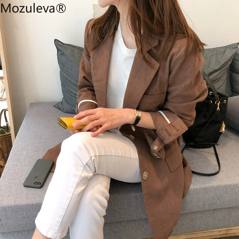 Mozuleva Women Cotton and Linen Suit Blazers 2022 Summer Casual Loose One Button Notched Vintage Pockets Blasic Jacket Tops Jacket Blazer Coat Mozuleva Women Cotton and Linen Suit Blazers 2022 Summer Casual Loose One Button Notched Vintage Pockets Blasic Jacket Tops Jacket Blazer Coat