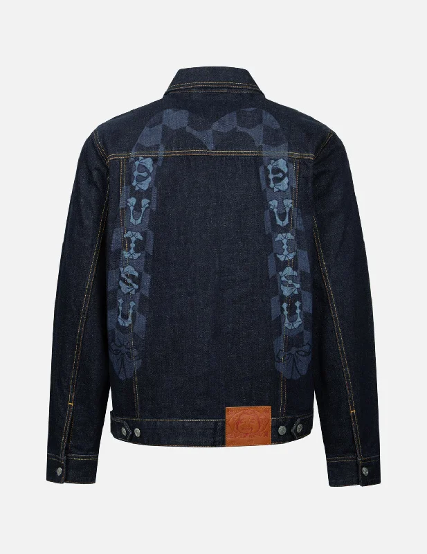 Monogram Daicock Regular Fit Denim Jacket Tailored Jacket Straight Jacket A-Line Jacket Monogram Daicock Regular Fit Denim Jacket Tailored Jacket Straight Jacket A-Line Jacket